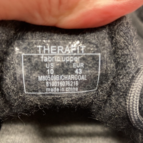 Therafit charcoal grey wool runners size 10 mens - Picture 6 of 6